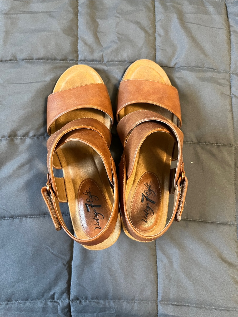 Dusty Fawn Brown Leather Women's Sandals with Buckle